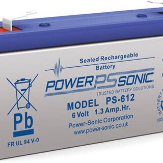 Loodaccu PowerSonic PS-612, 6v 1,2 Ah